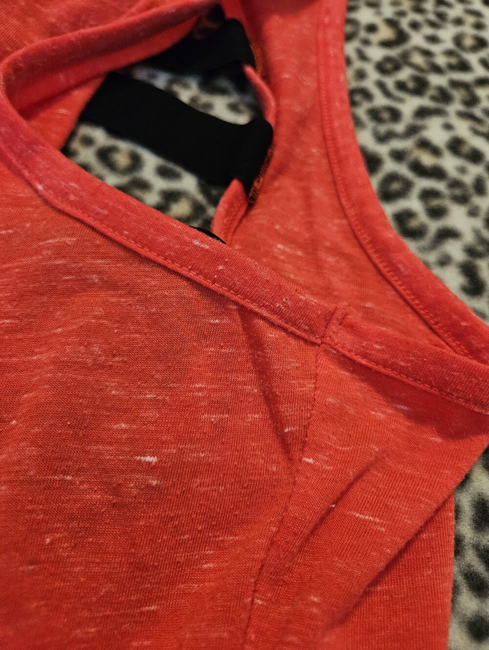 Victoria's Secret 'Victoria Sport' Women's Marl Red/Orange Tank Top, Size Large - Picture 10 of 11
